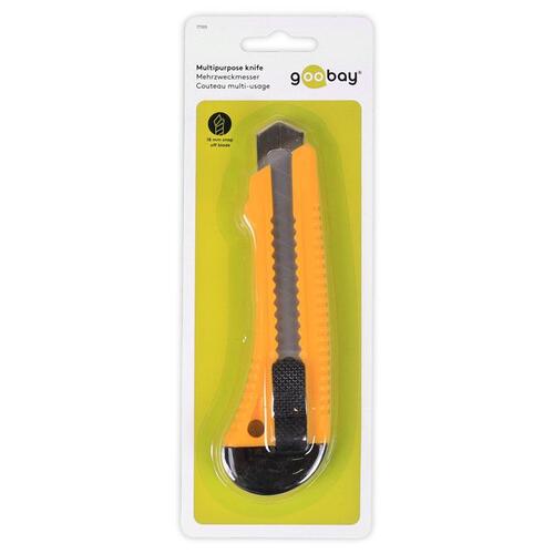 Hobbykniv 18 mm – Goobay – 155 × 30 mm, ergonomisk og let