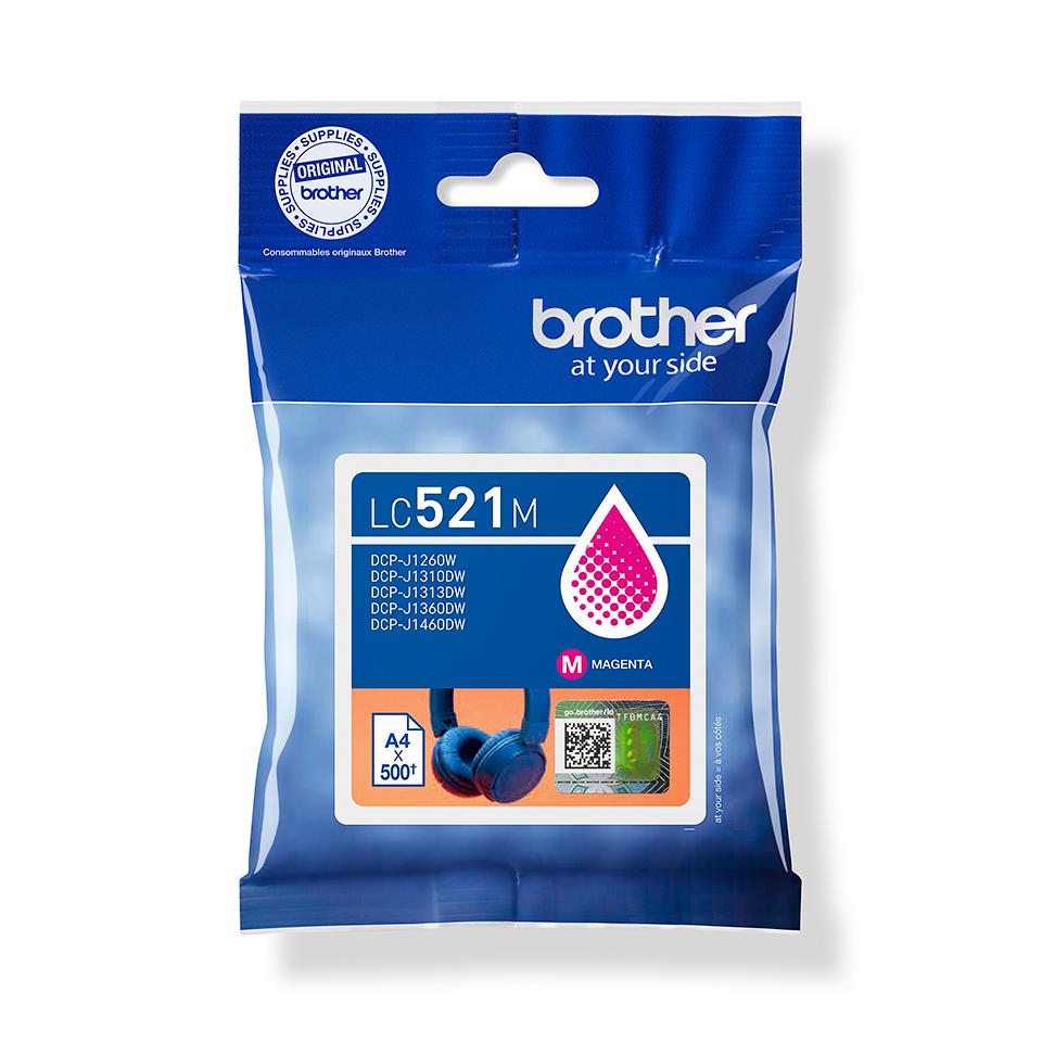 Blækpatron Brother LC521M - original magenta, 1 stk billede