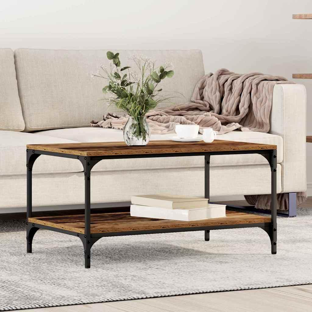 Sofabord Gammelt træ 80 x 50 x 40 cm Konstrueret træ