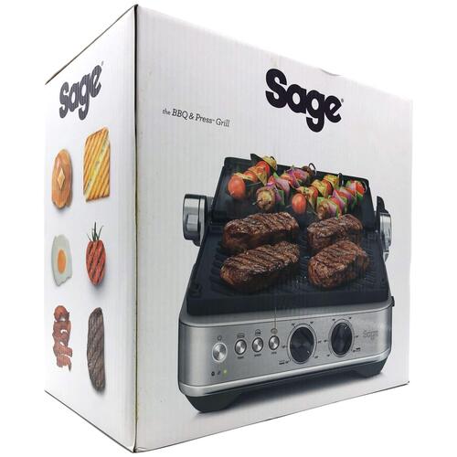 Paninigrill Sage the BBQ & Press Grill – børstet rustfrit stål