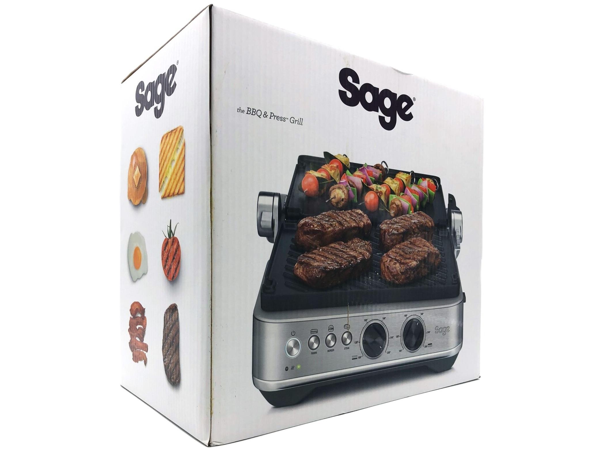 Paninigrill Sage the BBQ & Press Grill – børstet rustfrit stål