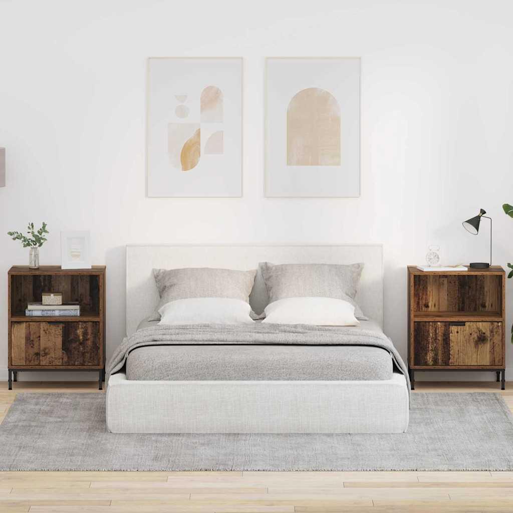 Natskab Med Skuffe 49 X 36 X 61 Cm Konstrueret Træ - Gammelt træ