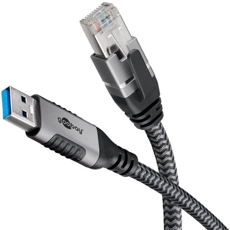 Netværksadapter USB 3.0 til RJ45 5 m Cat6 - Goobay billede