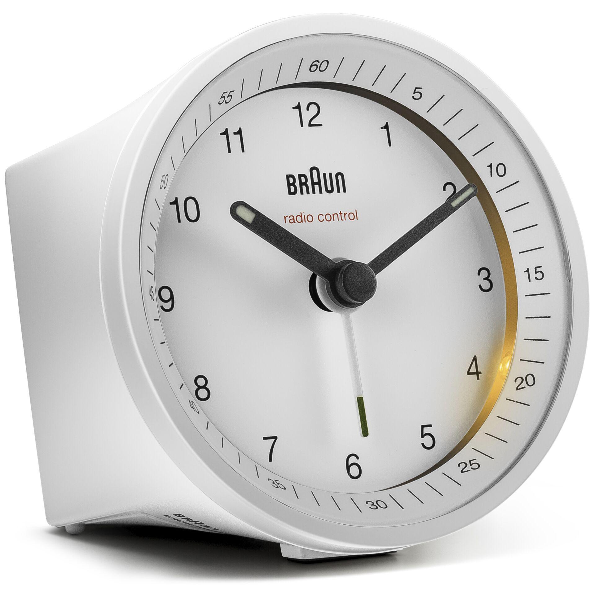 Vækkeur Braun BC07W – radiostyret analog, hvid