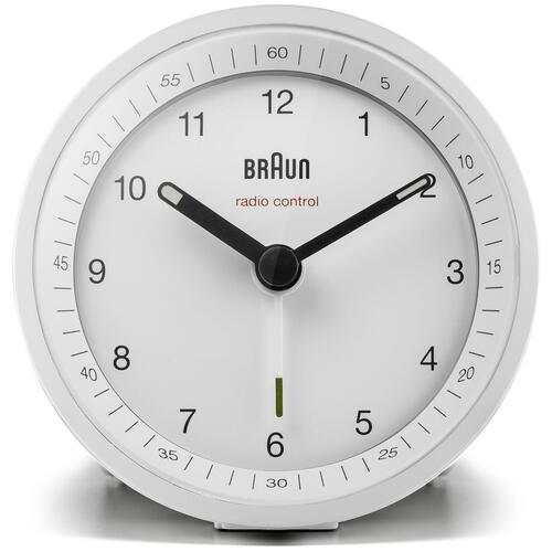 Vækkeur Braun BC07W – radiostyret analog, hvid
