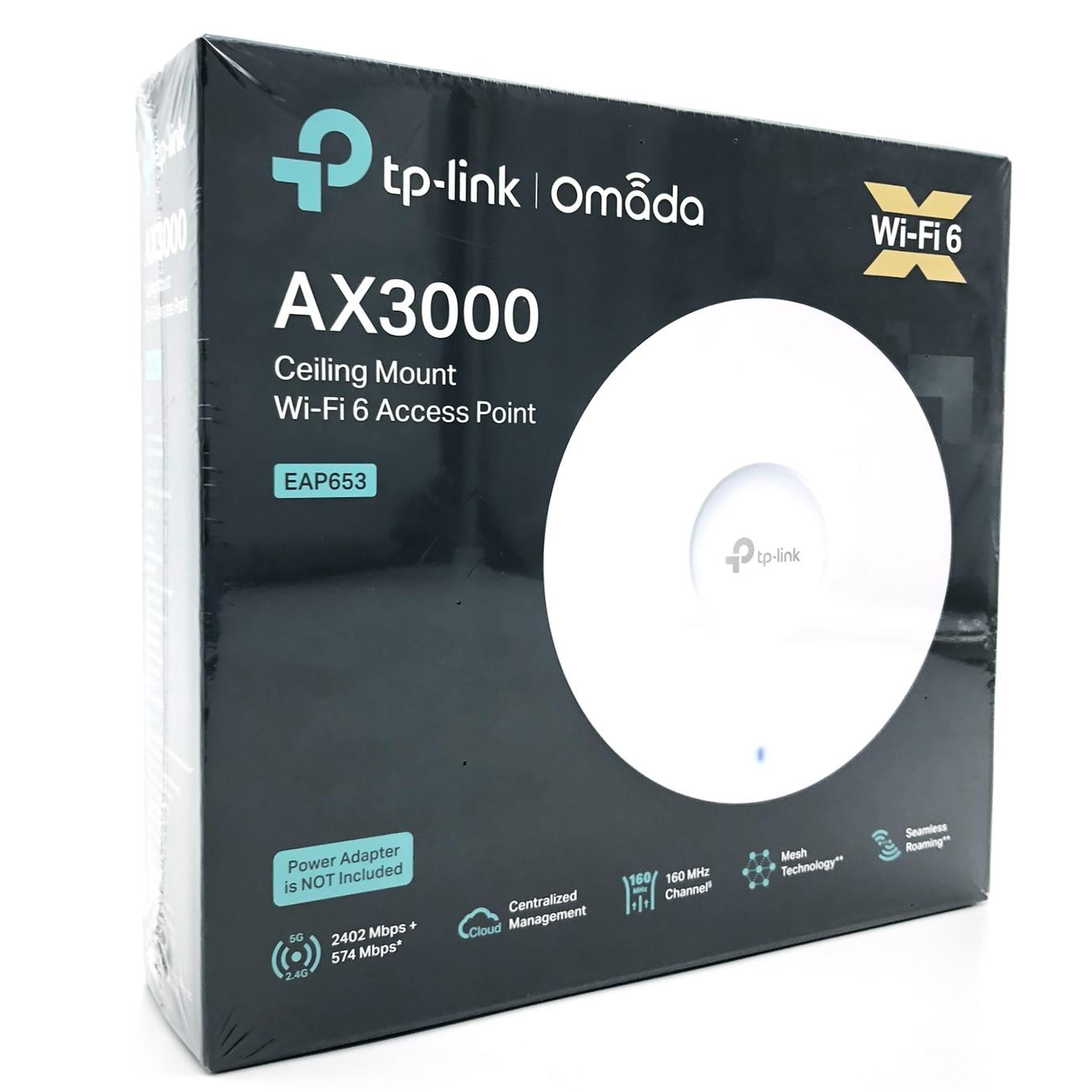Wi?Fi 6 access point TP-Link Omada EAP653 AX3000 – hvid