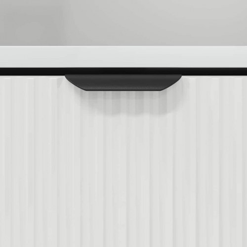 Sengeborde 2 stk Hvid højglans 49 x 36 x 61 cm Konstrueret træ