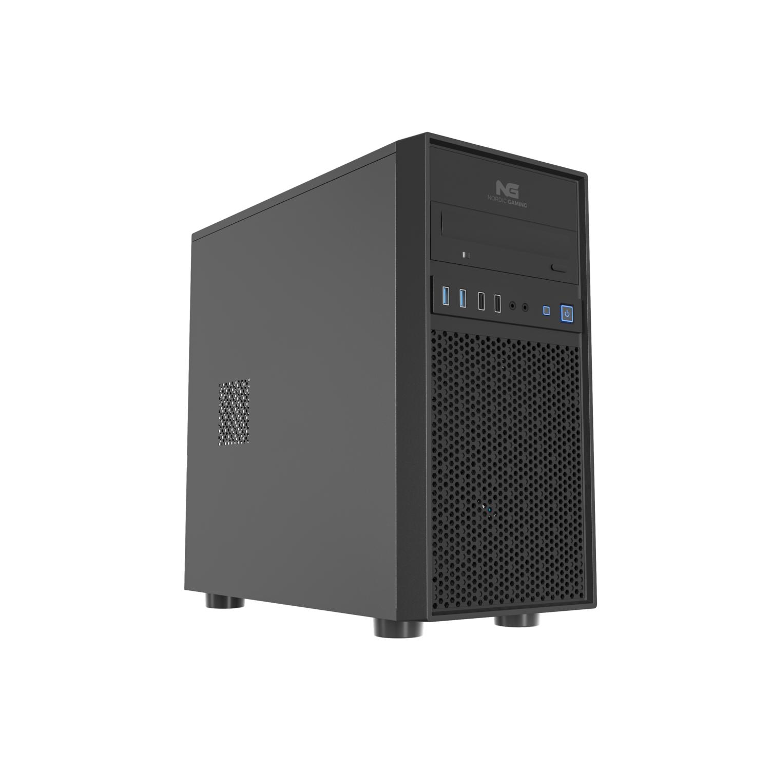 PC kabinet micro-ATX – Nordic Gaming Studio Mini Tower, sort