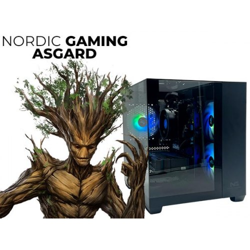 Stationær gaming PC Nordic Gaming Asgard Yggdrasil V6 – Ryzen 5, 16 GB, RTX 5060, 1 TB