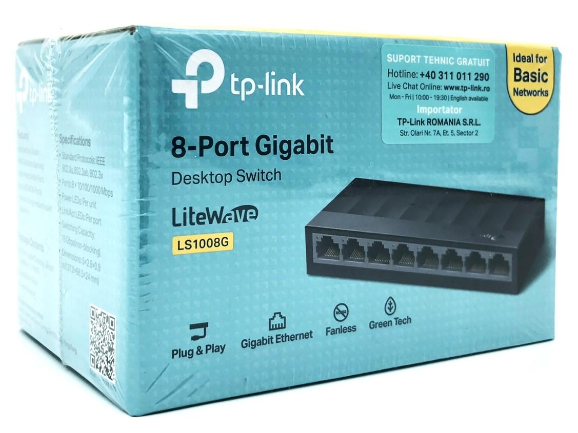 Gigabit switch 8 porte – TP-Link LiteWave LS1008G
