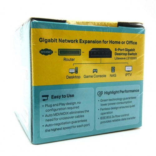 Netværksswitch TP-Link LiteWave LS1005G 5-port Gigabit