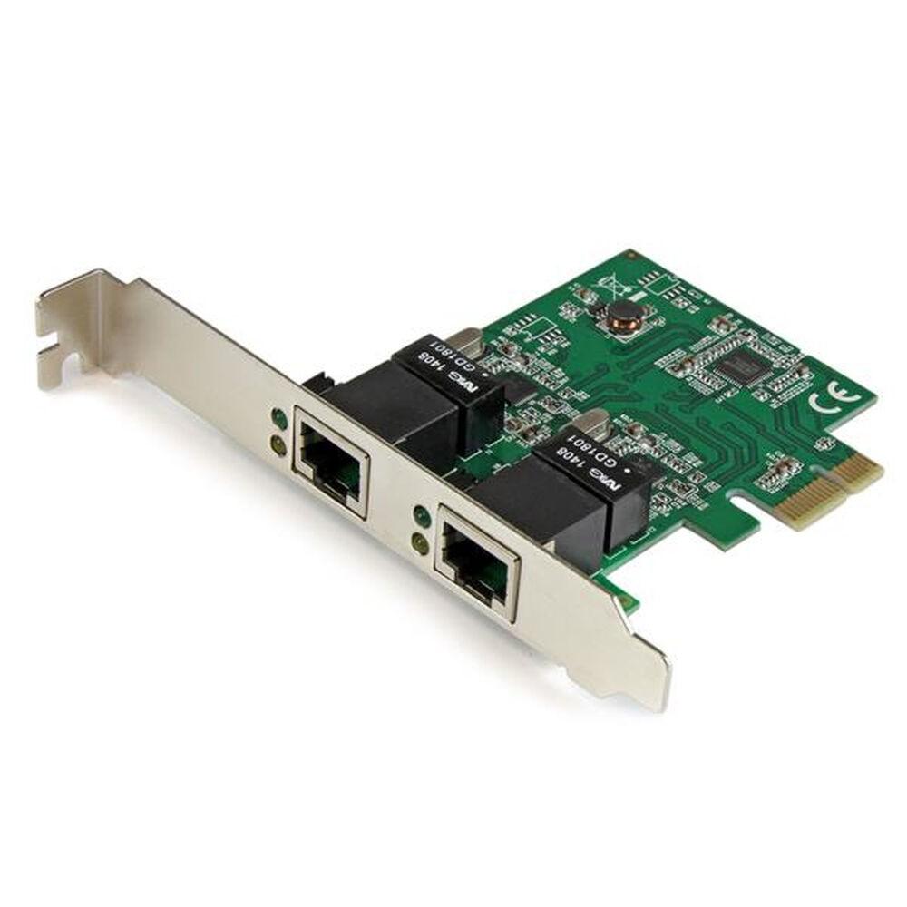 Netværkskort PCIe gigabit - Startech ST1000SPEXD4 (2x RJ45) billede
