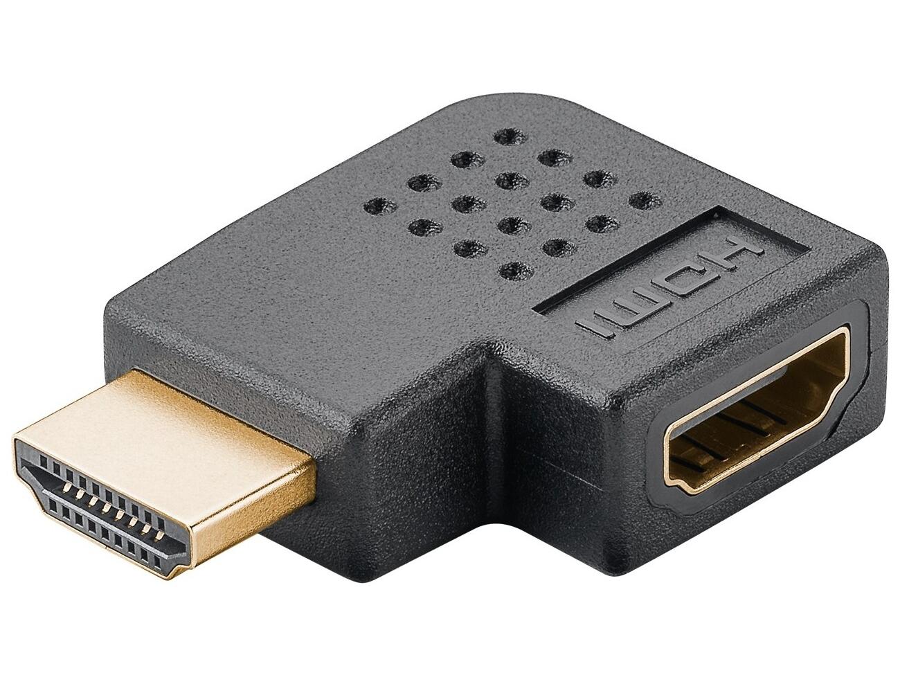 HDMI vinkeladapter 90° - Goobay HDMI 2.1 (han til hun) billede