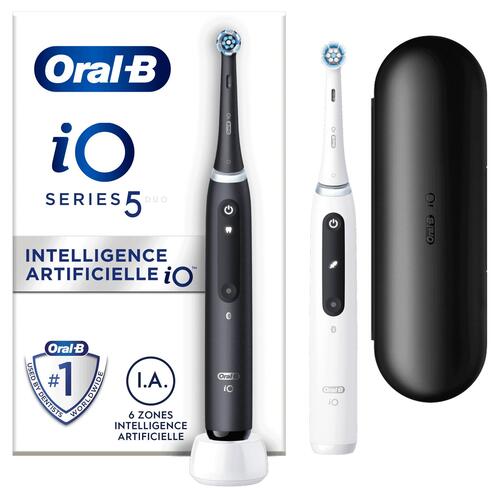Elektrisk tandbørste Oral-B iO Series 5 Duo – sort/hvid