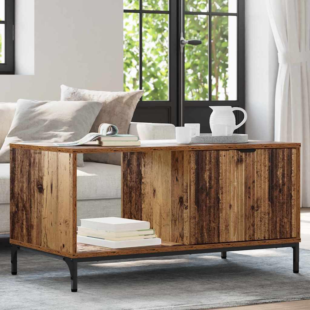 Sofabord Gammelt træ 90 x 49 x 46 cm Konstrueret træ