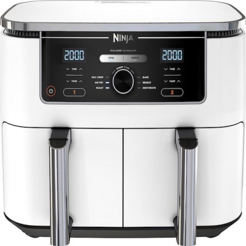 Airfryer Ninja Foodi MAX AF400EUWH – hvid, dobbelt kurv 9,5 l