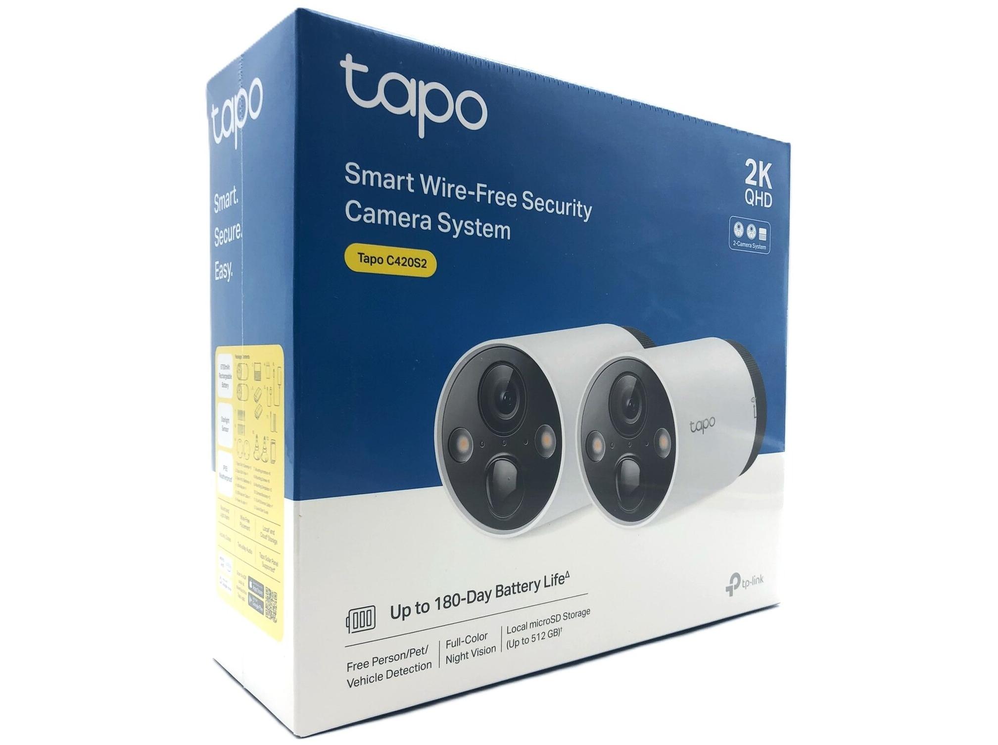 Overvågningskamera sæt TP-Link Tapo C420S2 2K QHD - trådløst, inde/ude billede