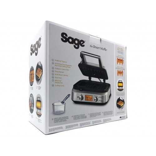 Vaffeljern – Sage the Smart Waffle Pro, børstet rustfrit stål