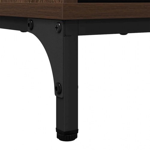 Sidebord med skuffe Brun eg 79,5 x 33 x 82 cm Konstrueret træ