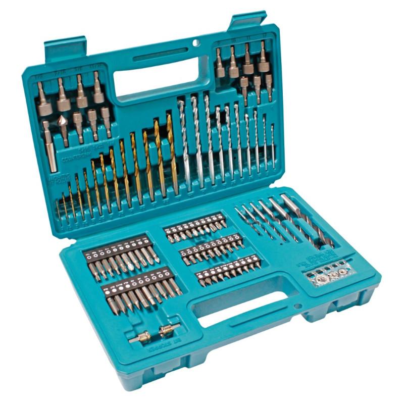 Borsæt med bits - Makita 102 dele i kuffert billede