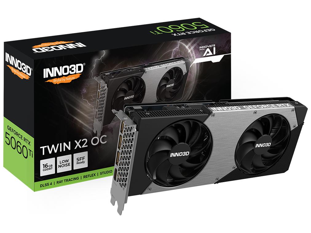 Grafikkort Inno3D GeForce RTX 5060 Ti Twin X2 OC 16 GB