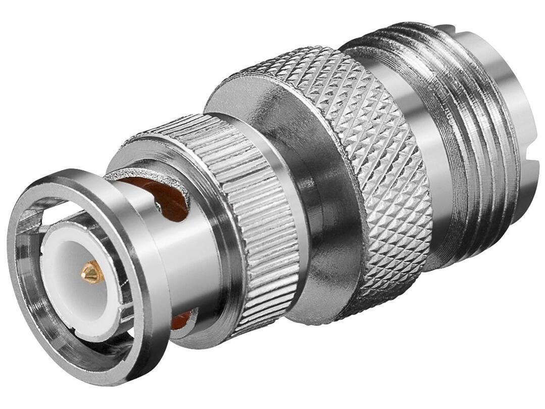 Kabeladapter BNC han til UHF hun - Goobay billede