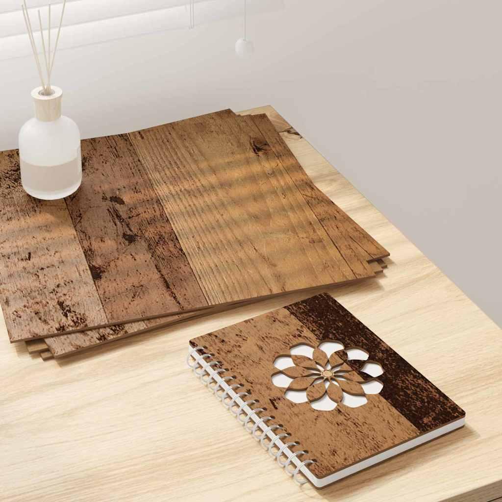 Dekor Panels 50 pcs Gammelt træ 30 x 30 x 0,27 cm