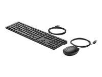 Tastatur og mus med kabel - HP Desktop 320MK (US International)