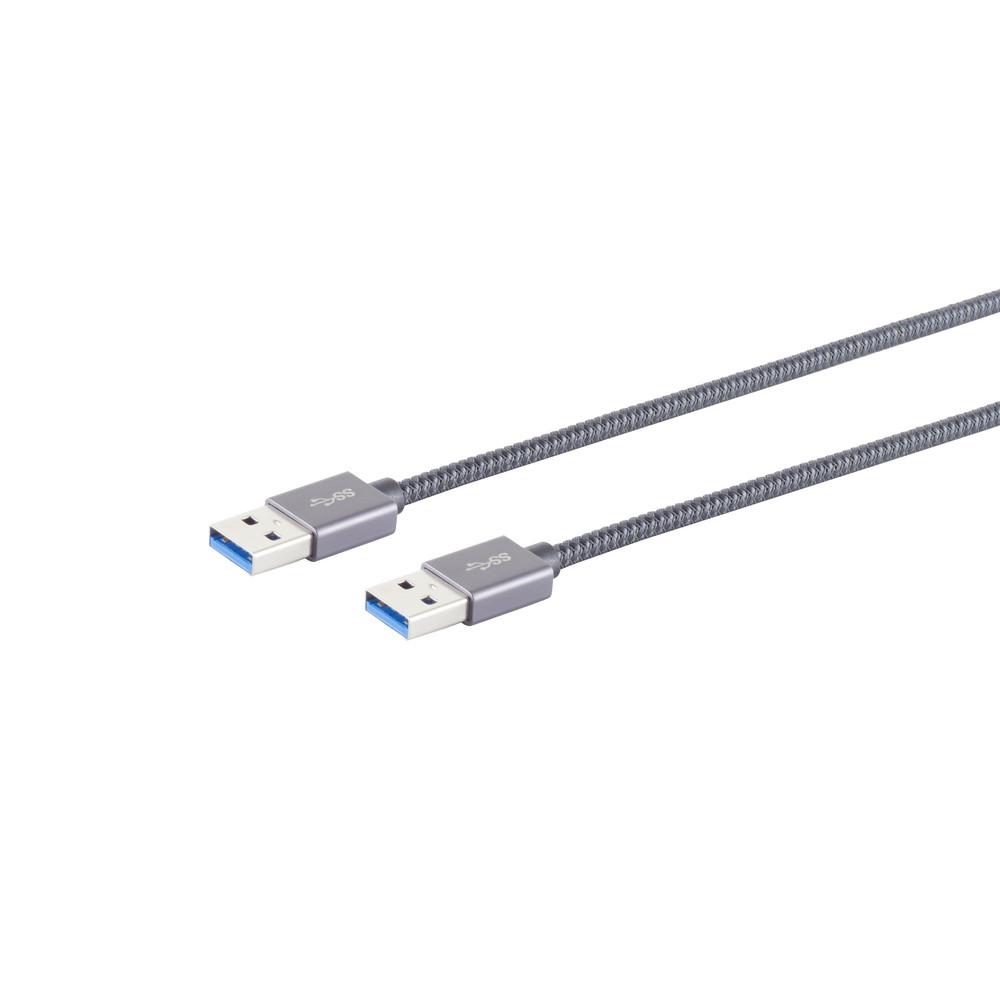 USB-kabel USB-A til USB-A 3.2 Gen 2x1 Pro 2 m – S-Impuls