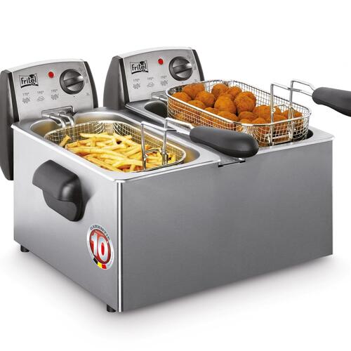 Frituregryde duo 6 liter – FRITEL Starter FR 1850 i rustfrit stål