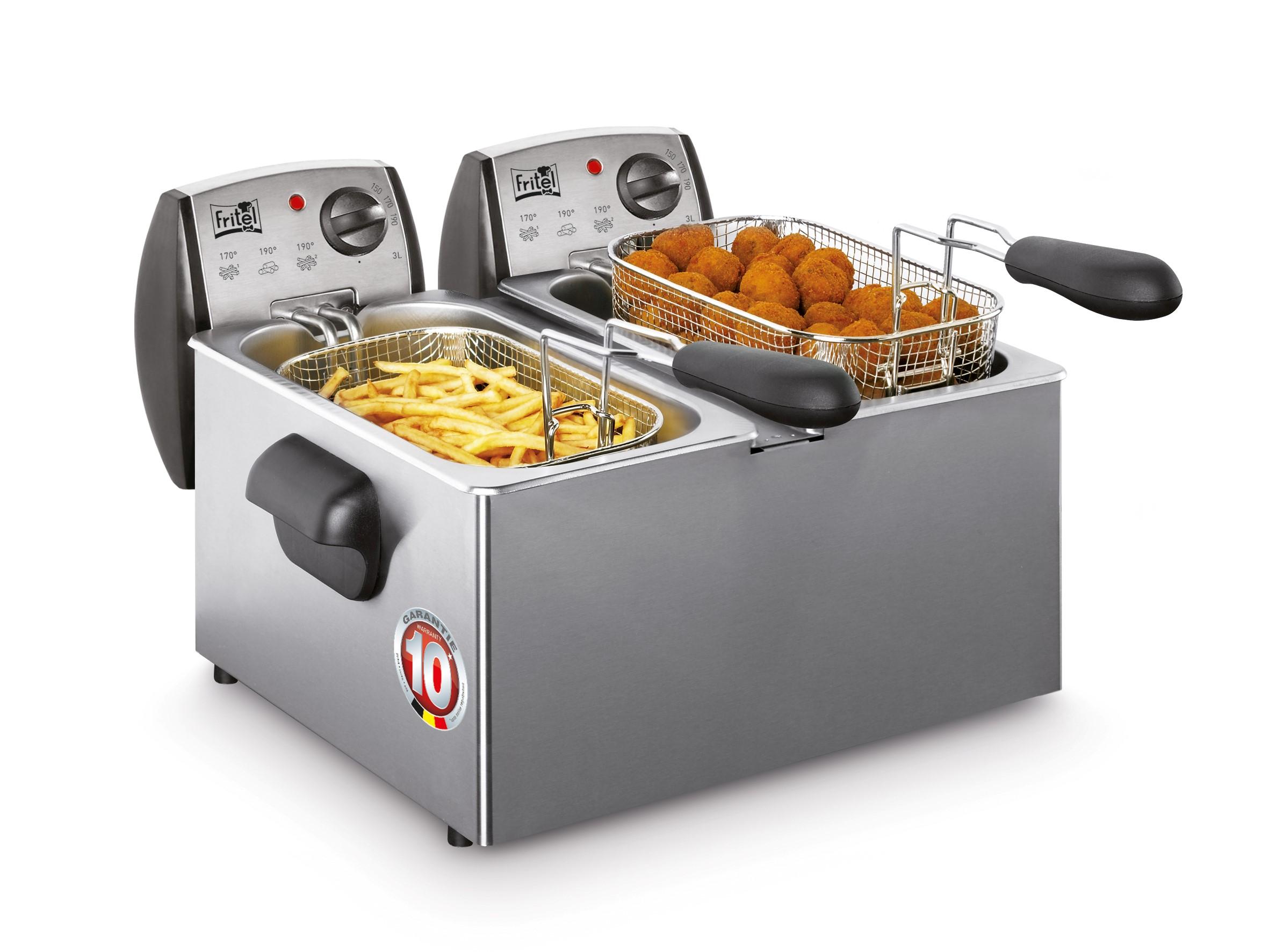 Frituregryde duo 6 liter – FRITEL Starter FR 1850 i rustfrit stål