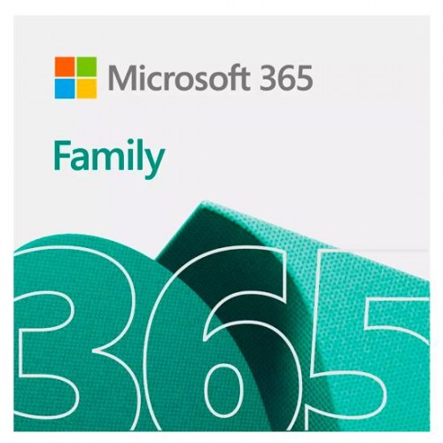 Kontorsoftware Microsoft 365 Family licens 1 år – op til 6 brugere – Windows/Mac