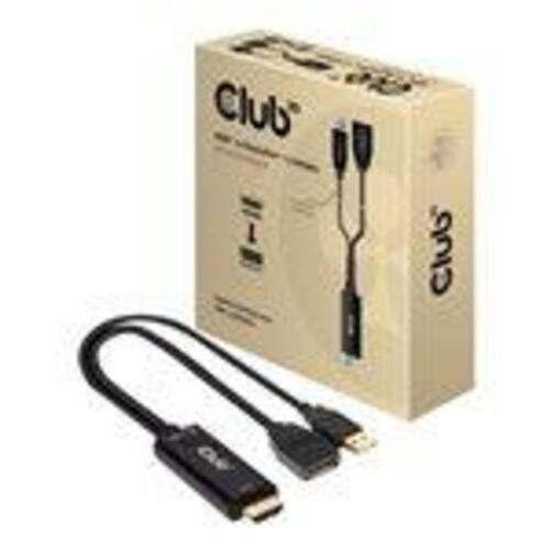 DisplayPort til HDMI adapter – Club 3D CAC-1331, 25 cm, sort