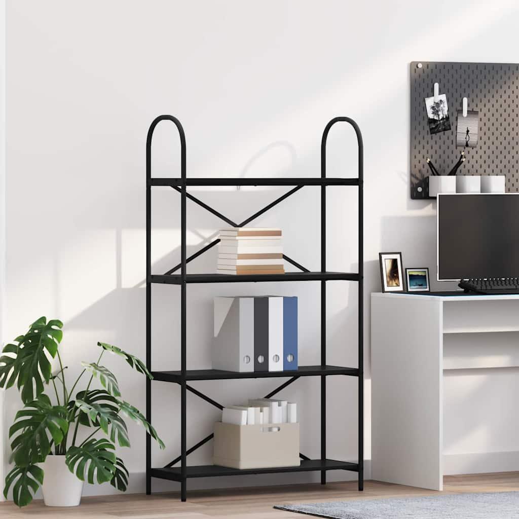 Bogreol Konstrueret Træ - Sort eg / 80 x 30 x 146 cm