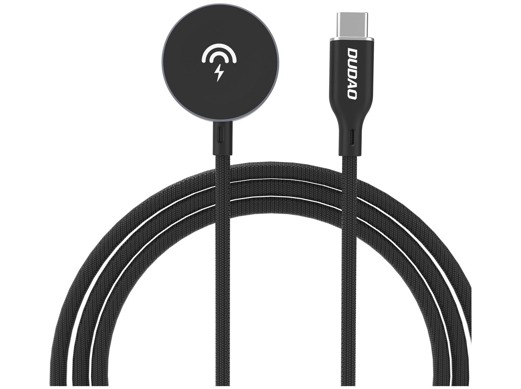 Trådløs oplader Dudao A12C til Apple Watch, 2,5 W, sort, USB?C