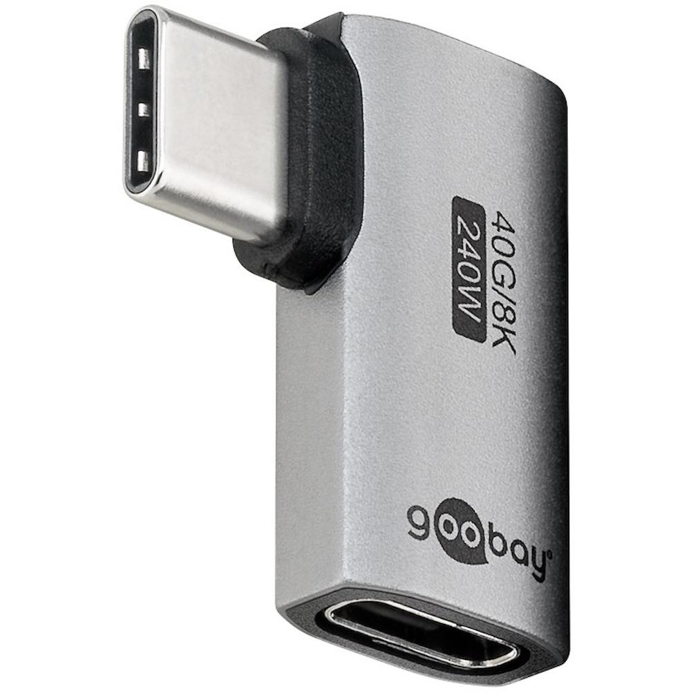 USB-C adapter 90° L-formet USB4 - Goobay billede