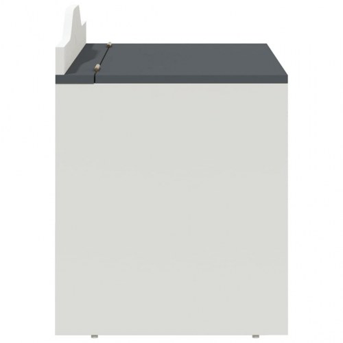 Legetøjskasse Grå og hvid 73 x 33 x 55 cm Konstrueret træ