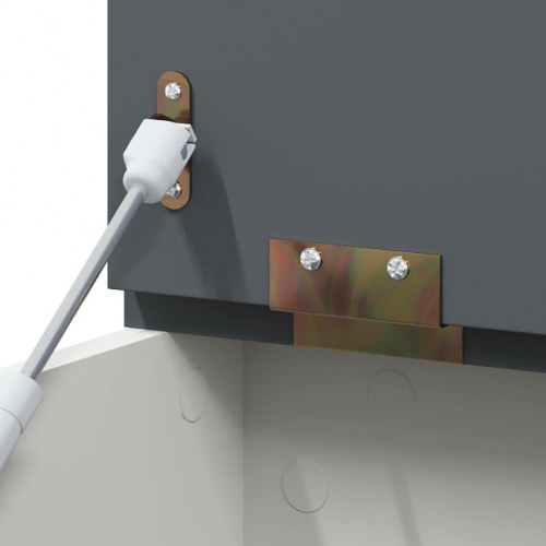 Legetøjskasse Grå og hvid 73 x 33 x 55 cm Konstrueret træ