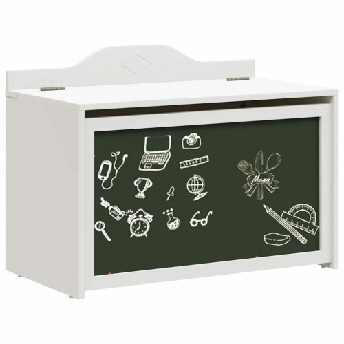 Legetøjskasse Hvid 73 x 33 x 55 cm Konstrueret træ