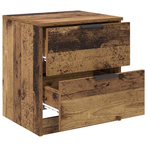Sengeborde 2 stk. gammelt træ - 45 x 39 x 50 cm