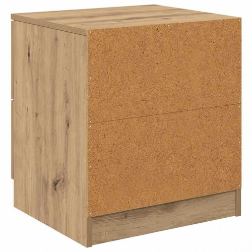 Sengeborde 2 stk. i artisan egetræ - 45 x 39 x 50 cm