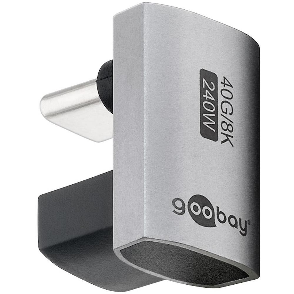 USB-C adapter 180° U-formet USB4 - Goobay billede