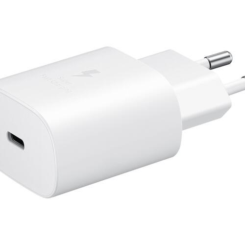 Hurtigoplader Samsung 25 W vægoplader med USB‑C – hvid