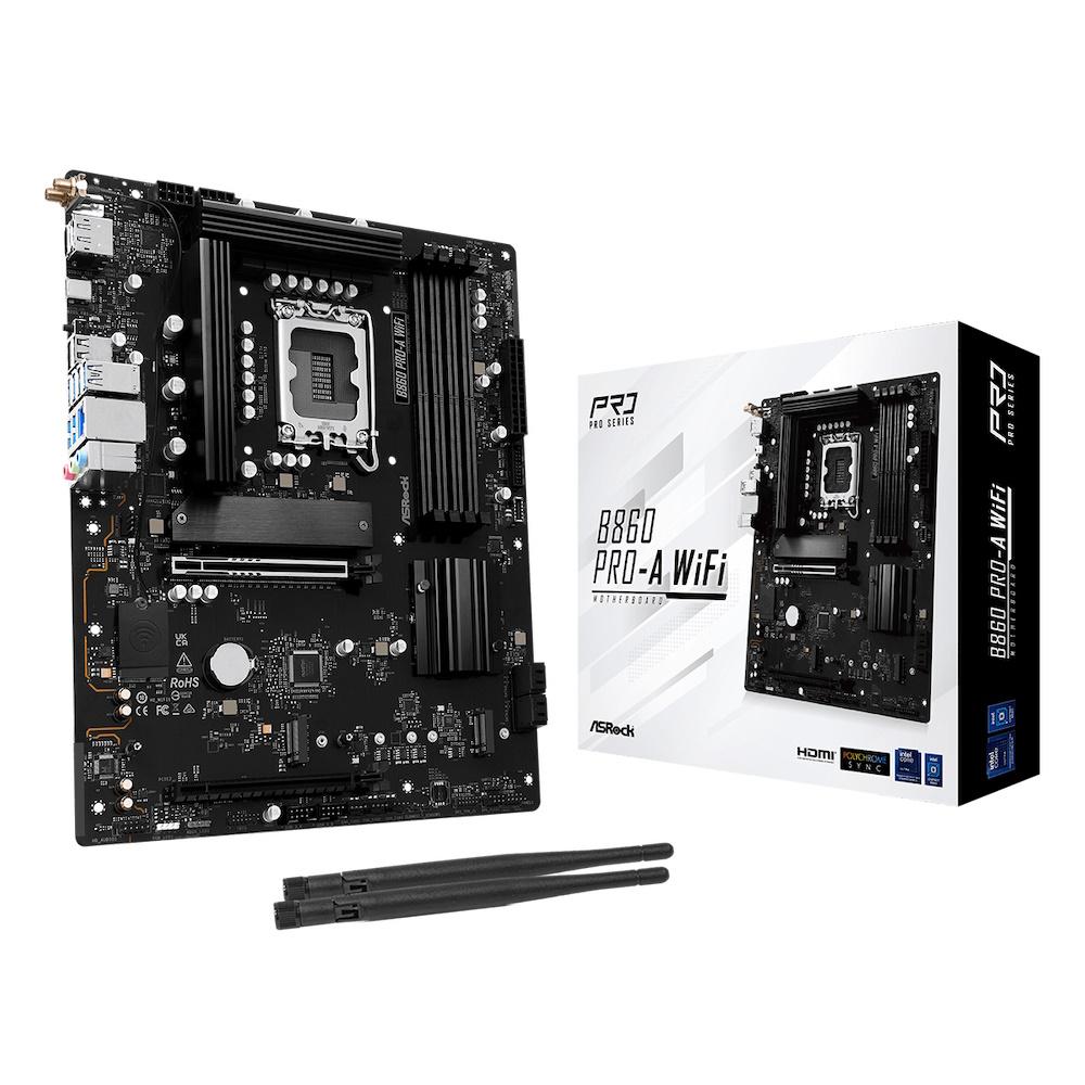 Bundkort ASRock B860 Pro-A WiFi ATX LGA1851 billede