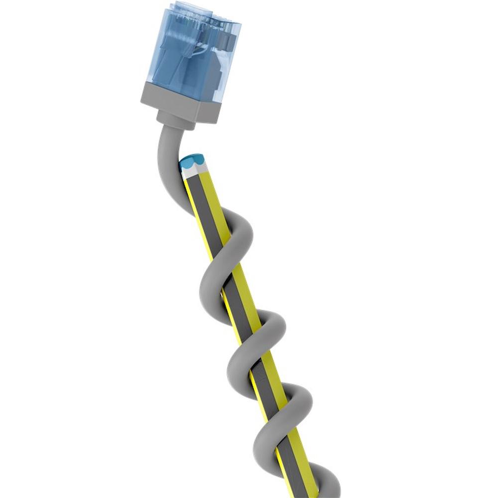 goobay - Patchkabel - RJ-45 (han) til RJ-45 (han) - 10 m - 2.8 mm - U/UTP, Unshielded - CAT 6a - halogenfri, strenget, tynd, ultra fleksibel - grå