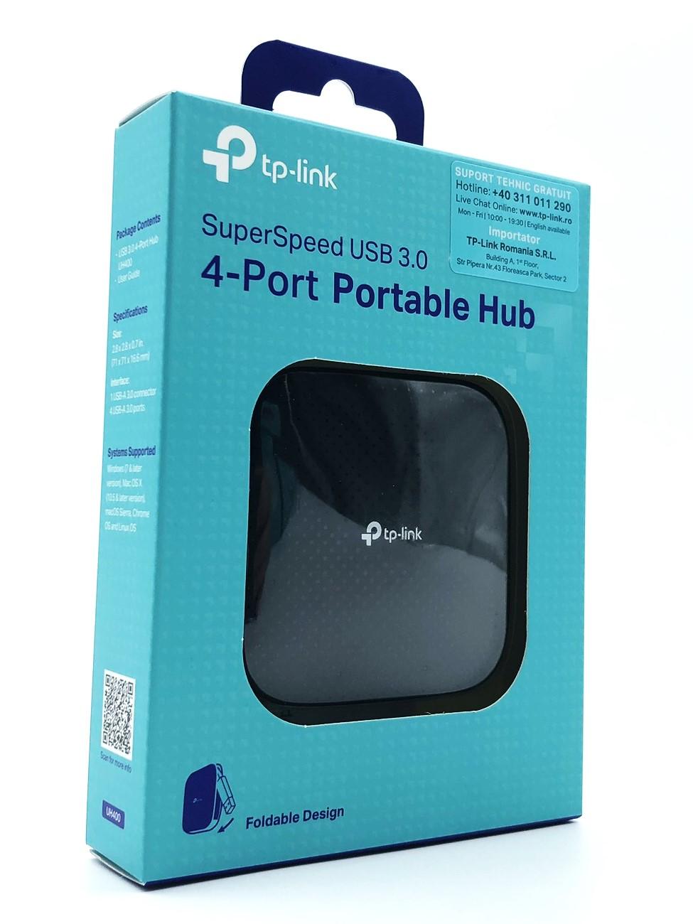 USB hub 4 porte TP-Link UH400, USB 3.0