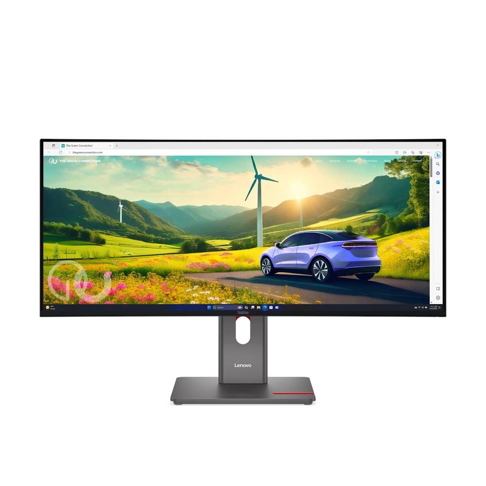 Skærm ultrabred 34" Lenovo ThinkVision P34w-40 - IPS, 3440 × 1440, 120 Hz, USB?C billede