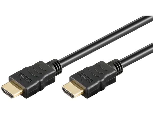 HDMI-kabel 15 m – Goobay – HDMI 2.0, 4K, ARC, Ethernet, sort