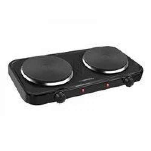 Dobbelt el-varmeplade – Esperanza Cotopaxi, 2 kW, sort