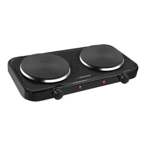 Dobbelt el-varmeplade – Esperanza Cotopaxi, 2 kW, sort